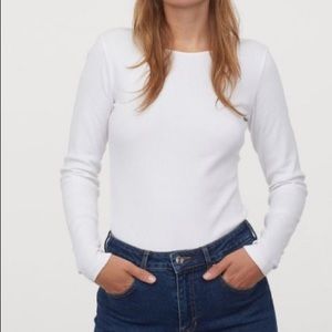 H&M fitted ribbed top